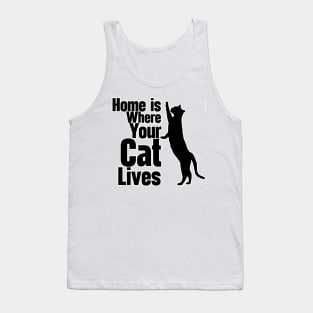 Home Is Where Your Cat Lives Tank Top